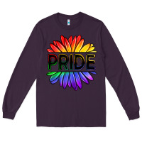 Plum hippie pride sunflowers Long Sleeve Tee - OliviaCreatesArt