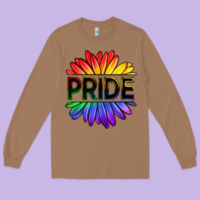 Hippie Pride Sunflowers Long Sleeve Tee Designed By Oliviacreatesart