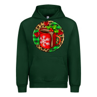 Forest Green christmas hot chocolate and candies Urban Hoodie - AdoDesignShop