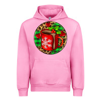 Fuchsia Pink christmas hot chocolate and candies Urban Hoodie - AdoDesignShop