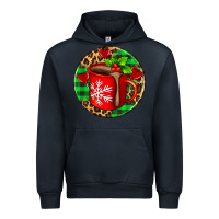 Navy christmas hot chocolate and candies Urban Hoodie - AdoDesignShop