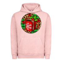 Pigment Salmon christmas hot chocolate and candies Urban Hoodie - AdoDesignShop