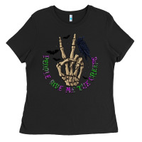 Black People Give Me The Creeps Ladies Tee - texasbilliewilder