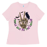 Bubblegum Pink People Give Me The Creeps Ladies Tee - texasbilliewilder