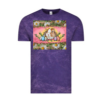 Cloud Purple Easter bunny and eggs Vintage Tee - RanaPortraitStore