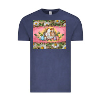 Vintage Denim Easter bunny and eggs Vintage Tee - RanaPortraitStore