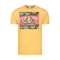 Vintage Mustard Easter bunny and eggs Vintage Tee - RanaPortraitStore