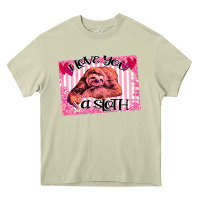 Valentine Sloth Heavy Core Tee | Teevron