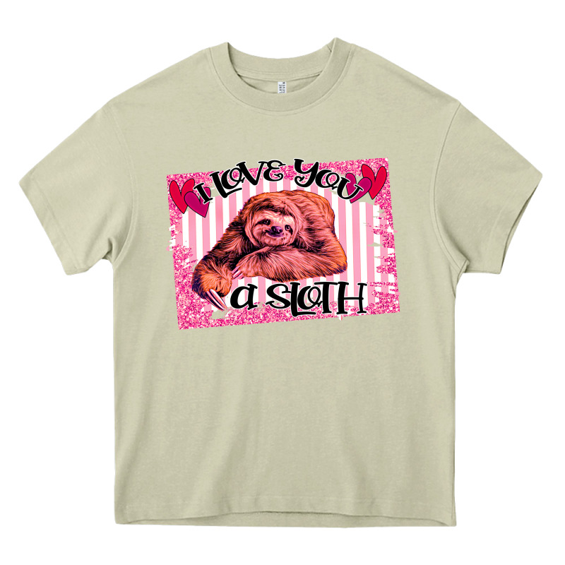 Valentine Sloth Heavy Core Tee by Bettercallsaul | Teevron