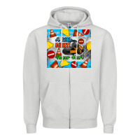Dove Grey a little dirt never hurt steam roller tumbler Zipper Hoodie - Artiststas