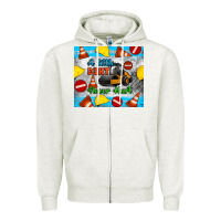 Oatmeal Heather a little dirt never hurt steam roller tumbler Zipper Hoodie - Artiststas