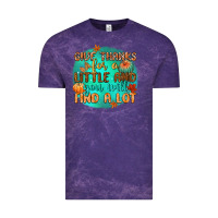 Cloud Purple give thanks for a little and you will find a lot Vintage Tee - CowGirlArtShop