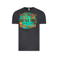 Vintage Black give thanks for a little and you will find a lot Vintage Tee - CowGirlArtShop