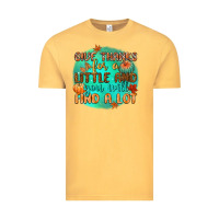 Vintage Mustard give thanks for a little and you will find a lot Vintage Tee - CowGirlArtShop
