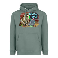 Sage raccoon trash panda Heavyweight Hoodie - BarkalooDesign