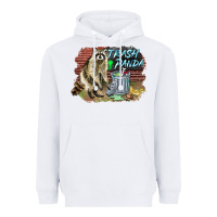 White raccoon trash panda Heavyweight Hoodie - BarkalooDesign