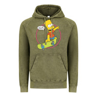 Vintage Olive The Simpsons Bart Simpson Eat My Shorts Vintage Hoodie - longCreatives