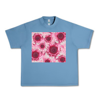 Pebble Blue breast cancer sunflower Urban Heavy Tee - CowGirlArtShop