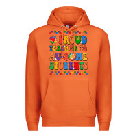 Carrot Proud Teacher to au-some student Premium Hoodie - CowhideDigitalArt