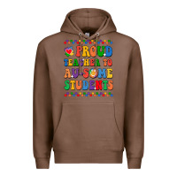 Chestnut Proud Teacher to au-some student Premium Hoodie - CowhideDigitalArt