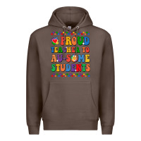 Coffee Proud Teacher to au-some student Premium Hoodie - CowhideDigitalArt
