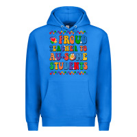 True Royal Proud Teacher to au-some student Premium Hoodie - CowhideDigitalArt