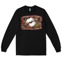 Black Baseball Lips Long Sleeve Tee - Jasminsmagicworld