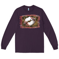 Plum Baseball Lips Long Sleeve Tee - Jasminsmagicworld