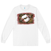 White Baseball Lips Long Sleeve Tee - Jasminsmagicworld