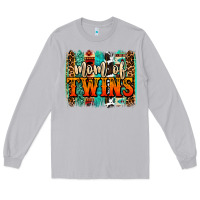 Moon Dust mom of twins western brushstroke Long Sleeve Tee - OliviaCreatesArt