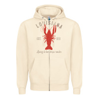 Sandshell Louisiana Crawfish T Laissez le bon temps rouler Zipper Hoodie - longCreatives