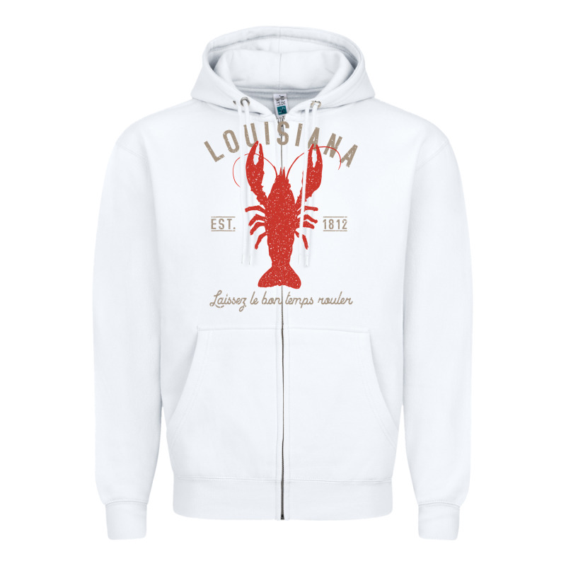 Louisiana Crawfish T Laissez Le Bon Temps Rouler Zipper Hoodie by longCreatives | Teevron