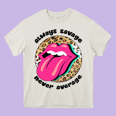 Always Savage Never Average Heavy Core Tee Designed By Bettercallsaul