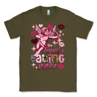 Army Green Cupid's dating service Valentine's Day Classic Tee - HowdyJamesFarm