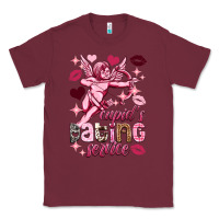 Burgundy Cupid's dating service Valentine's Day Classic Tee - HowdyJamesFarm