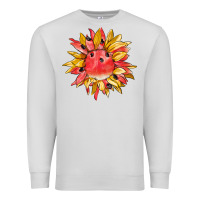 Dove Grey watermelon sunflower Premium Sweatshirt - BarkalooDesign