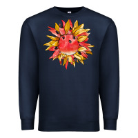Navy watermelon sunflower Premium Sweatshirt - BarkalooDesign