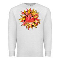 Oatmeal Heather watermelon sunflower Premium Sweatshirt - BarkalooDesign