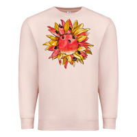 Pale Pink watermelon sunflower Premium Sweatshirt - BarkalooDesign
