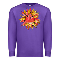 Purple watermelon sunflower Premium Sweatshirt - BarkalooDesign