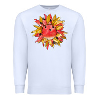 White watermelon sunflower Premium Sweatshirt - BarkalooDesign
