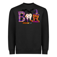 Black dental boo halloween Heavyweight Sweatshirt - LillyAllenDesigns