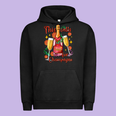 This Calls For Champagne Urban Hoodie Designed By Adodesignshop