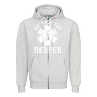 Dove Grey Emt, Ems And Paramedic We Race the Reaper Zipper Hoodie - longCreatives