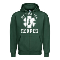 Sports Green Emt, Ems And Paramedic We Race the Reaper Zipper Hoodie - longCreatives
