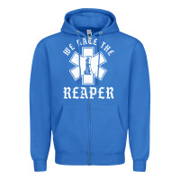 True Royal Emt, Ems And Paramedic We Race the Reaper Zipper Hoodie - longCreatives