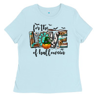 Baby Blue Western For The Love of Halloween Ladies Tee - texasbilliewilder