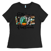 Black Western For The Love of Halloween Ladies Tee - texasbilliewilder
