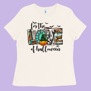 Western For The Love Of Halloween Ladies Tee Designed By Texasbilliewilder