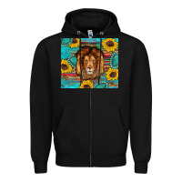 Black western lion tumbler Zipper Hoodie - Artiststas